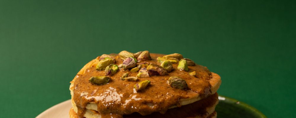 Pancakes au Amlou Pistache